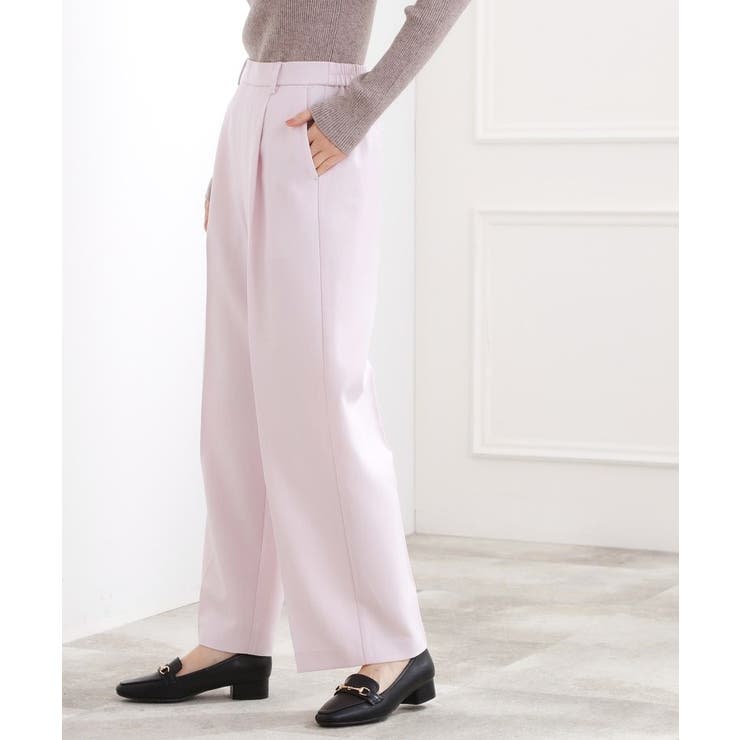 スタイリングが上品に決まる、ウールライクワイドパンツ | grove | 詳細画像11 