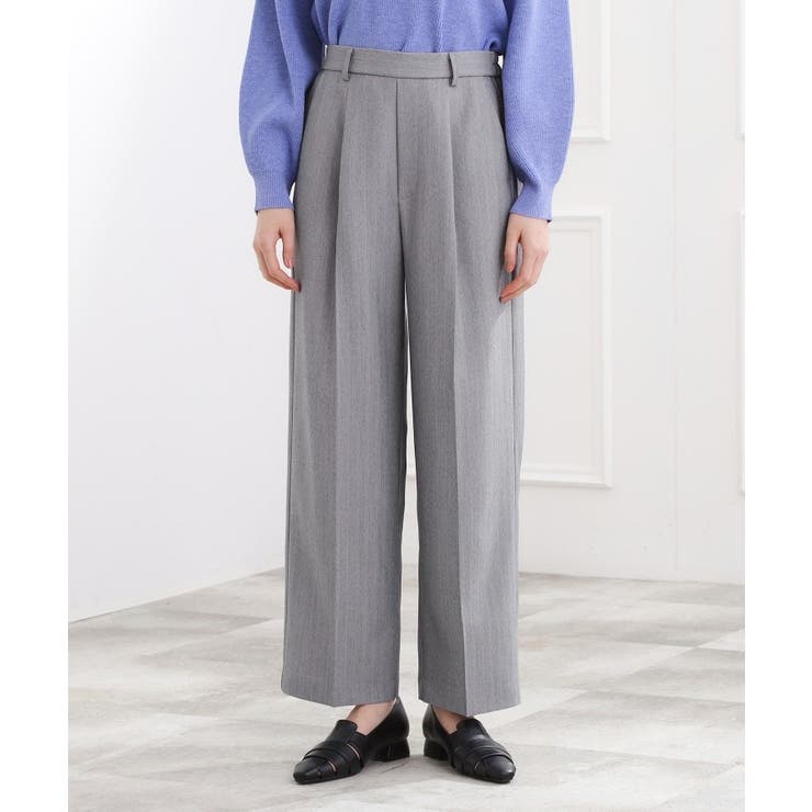 スタイリングが上品に決まる、ウールライクワイドパンツ | grove | 詳細画像19 
