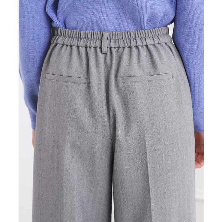 スタイリングが上品に決まる、ウールライクワイドパンツ | grove | 詳細画像23 