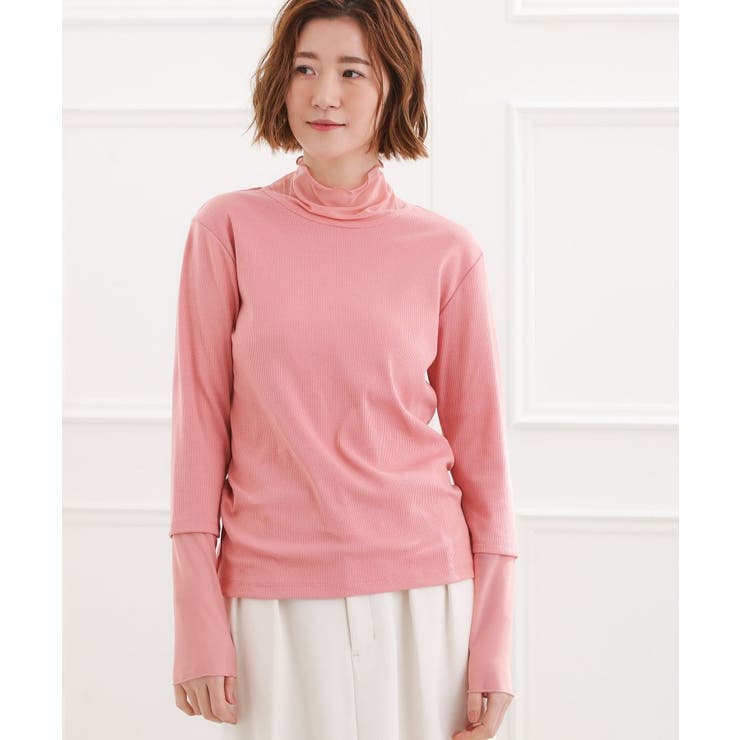 シアー切替ハイネックプルオーバー | grove | 詳細画像13 