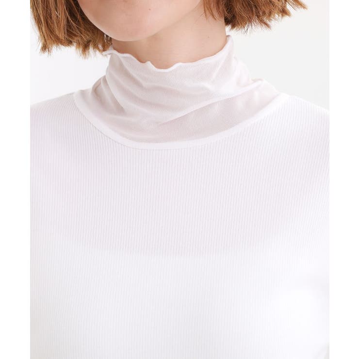 シアー切替ハイネックプルオーバー | grove | 詳細画像20 