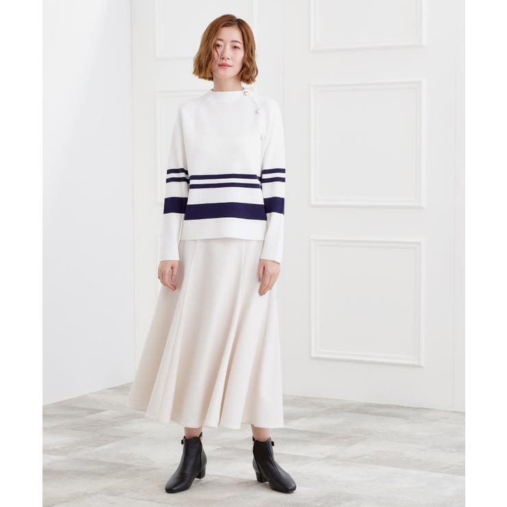 ラグランスリーブ肩釦ニット | grove | 詳細画像16 