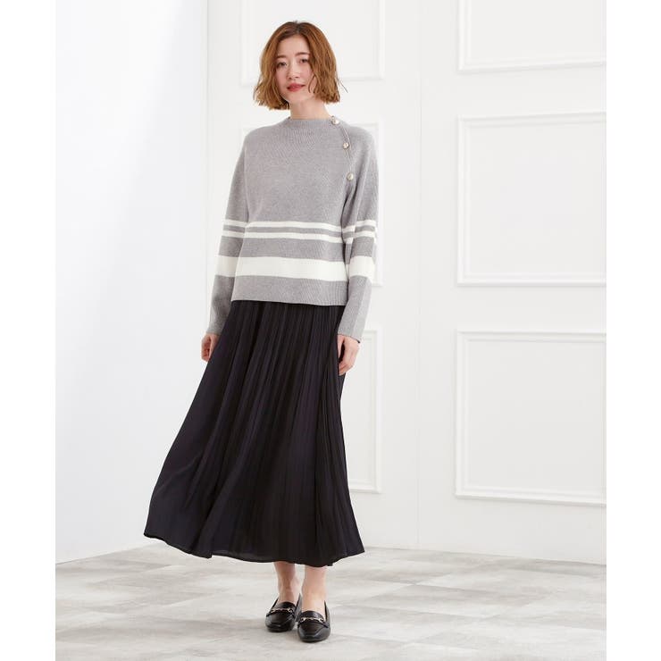 ラグランスリーブ肩釦ニット | grove | 詳細画像20 