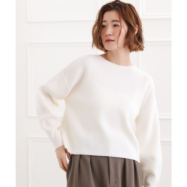 毎日着たくなる、もちもち畦編みニット | grove | 詳細画像3 