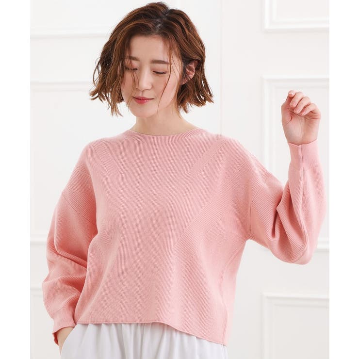 ライトピンク(070) | 毎日着たくなる、もちもち畦編みニット | grove