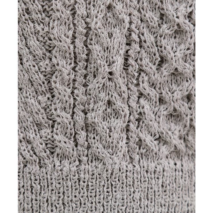 リリヤーンケーブル ニットベスト | grove | 詳細画像5 