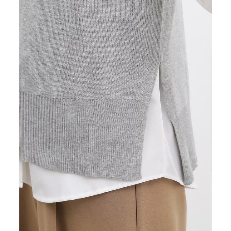 【2点SET】一枚でコーデが決まる！ニットベスト×シャツSET | grove | 詳細画像27 