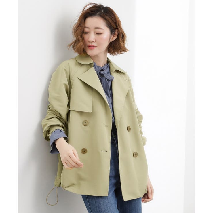【撥水／シルエット2WAY】軽やかミドルトレンチコート | grove | 詳細画像2 