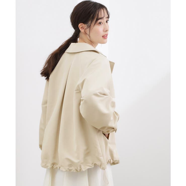 【撥水／シルエット2WAY】軽やかミドルトレンチコート | grove | 詳細画像7 