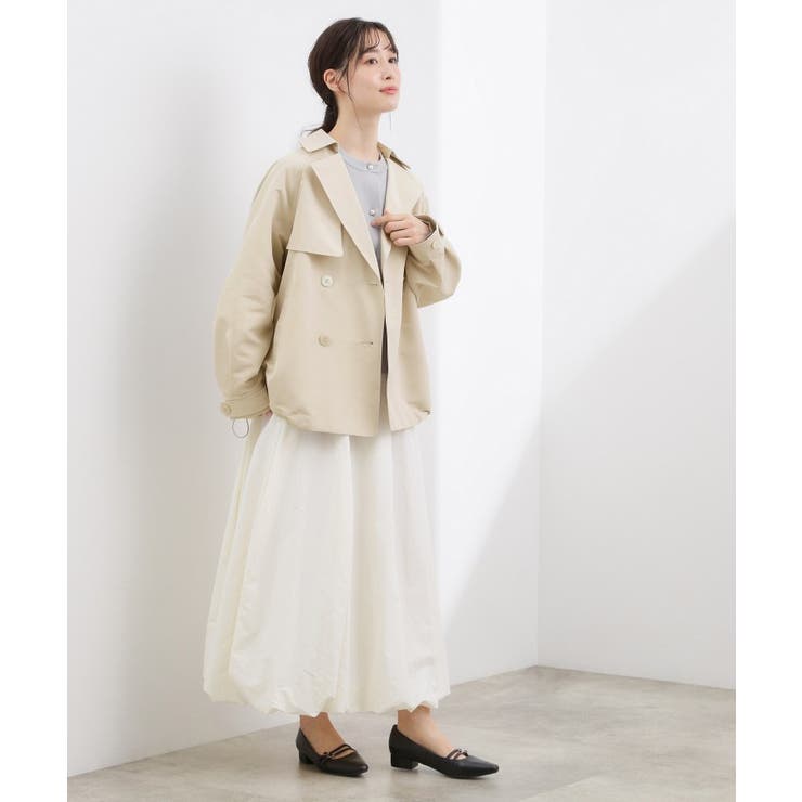 【撥水／シルエット2WAY】軽やかミドルトレンチコート | grove | 詳細画像10 