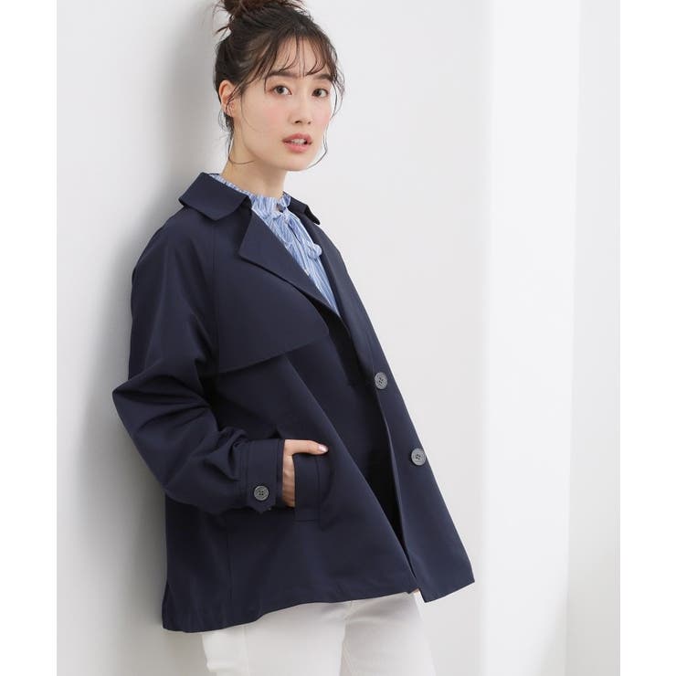 【撥水／シルエット2WAY】軽やかミドルトレンチコート | grove | 詳細画像12 