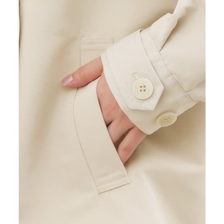 【撥水／シルエット2WAY】軽やかミドルトレンチコート | grove | 詳細画像28 