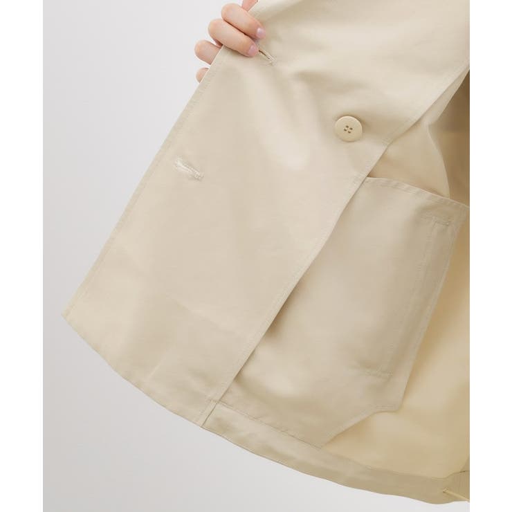 【撥水／シルエット2WAY】軽やかミドルトレンチコート | grove | 詳細画像30 