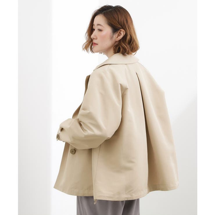 【撥水／シルエット2WAY】軽やかミドルトレンチコート | grove | 詳細画像19 