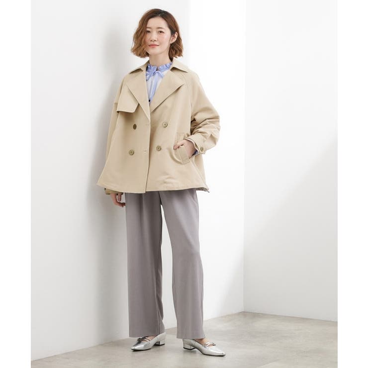 【撥水／シルエット2WAY】軽やかミドルトレンチコート | grove | 詳細画像20 