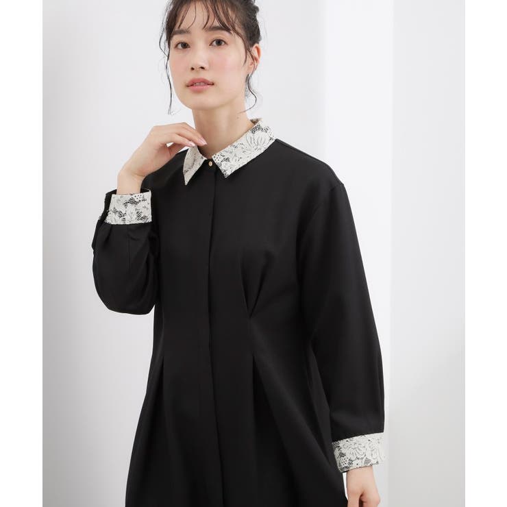 晴れの日にも映える、品よく華やかなシャツワンピース | grove | 詳細画像5 