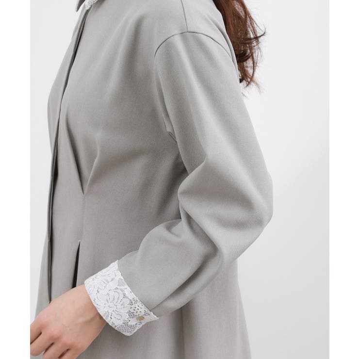 晴れの日にも映える、品よく華やかなシャツワンピース | grove | 詳細画像17 