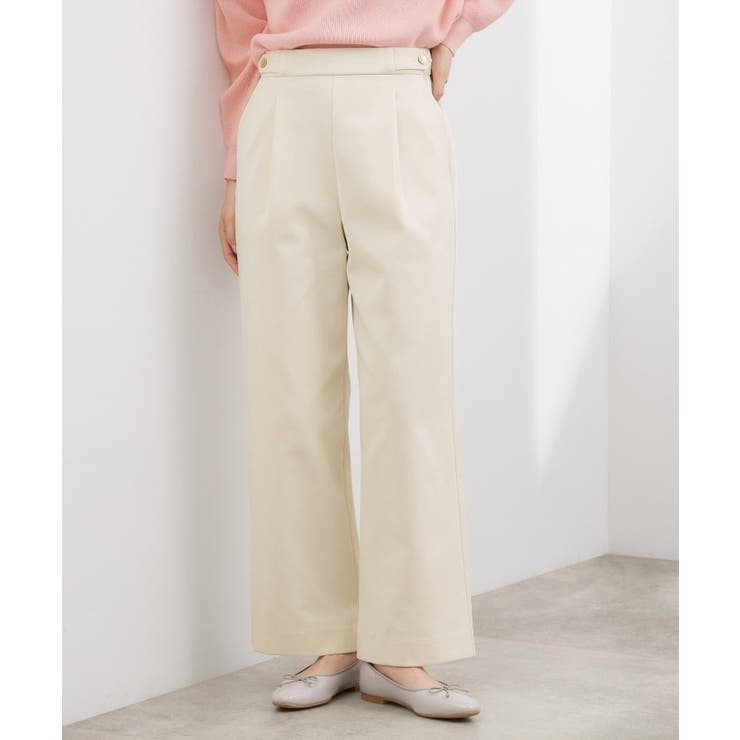 オフホワイト(003) | スポンジージャージ ワイドパンツ | grove