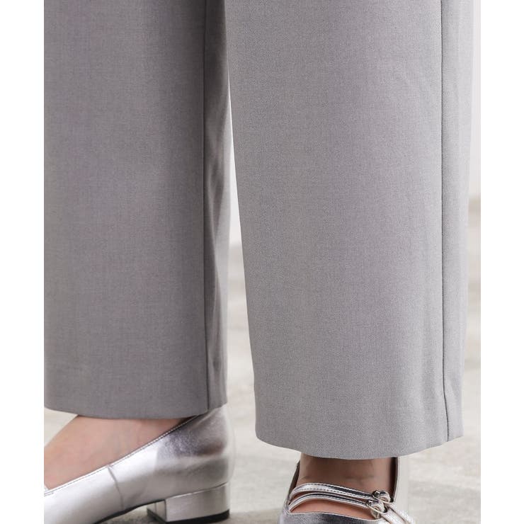 きれい見えとイージーな着心地を両立した、ウエストシャーリング ワイドパンツ | grove | 詳細画像19 