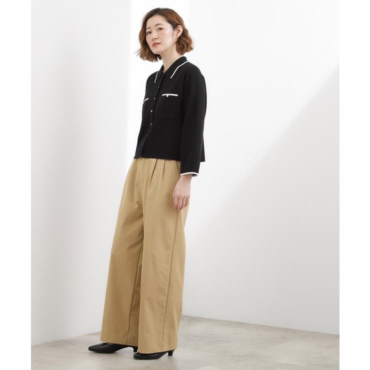 ツータック ワイドチノパンツ | grove | 詳細画像4 