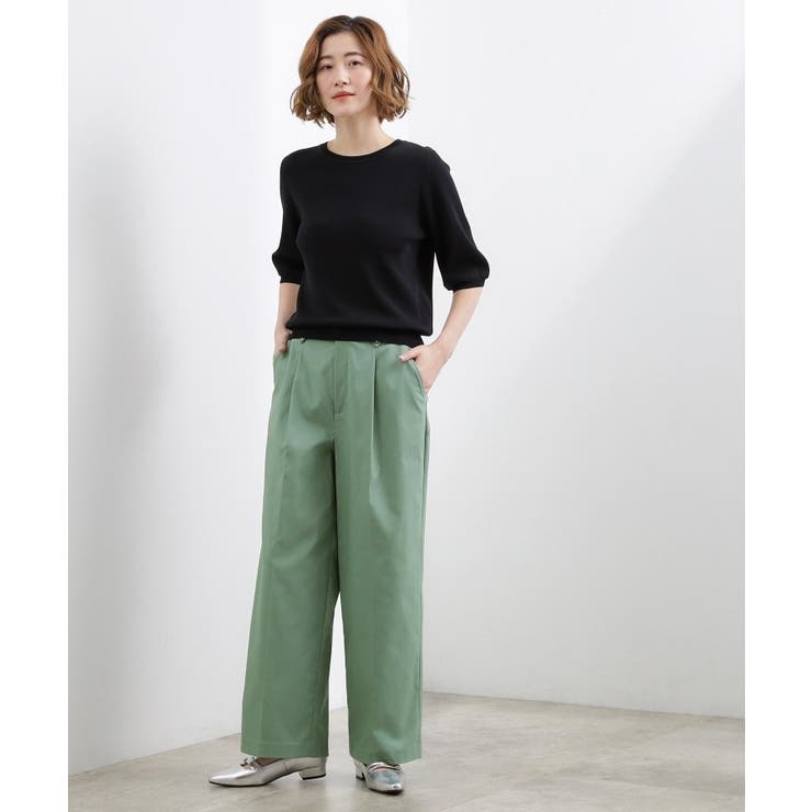 きれい見えと快適さを両立する 春夏対応ワイドパンツ | grove | 詳細画像6 