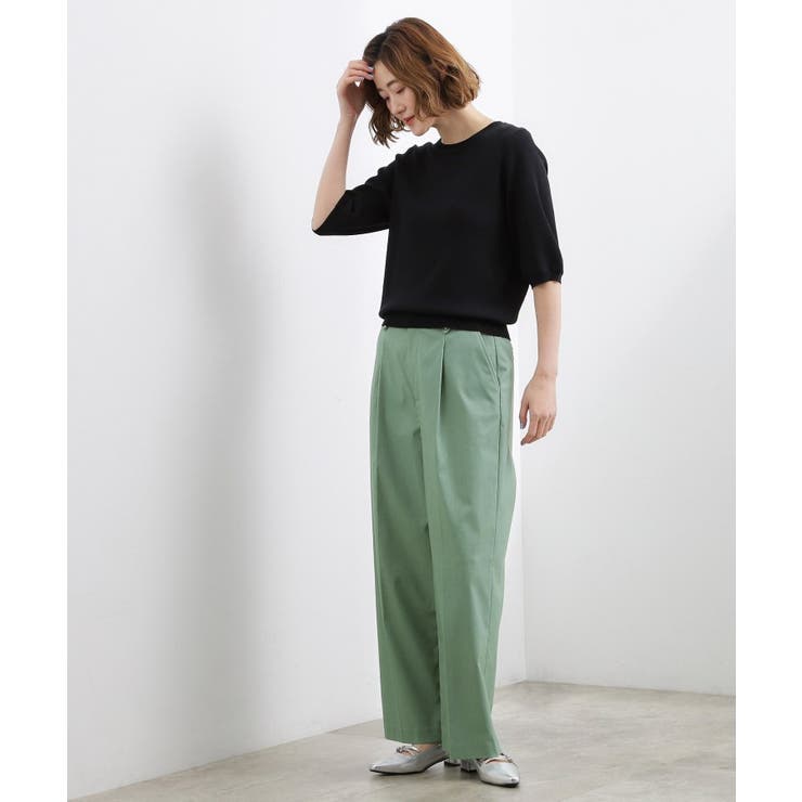 きれい見えと快適さを両立する 春夏対応ワイドパンツ | grove | 詳細画像7 