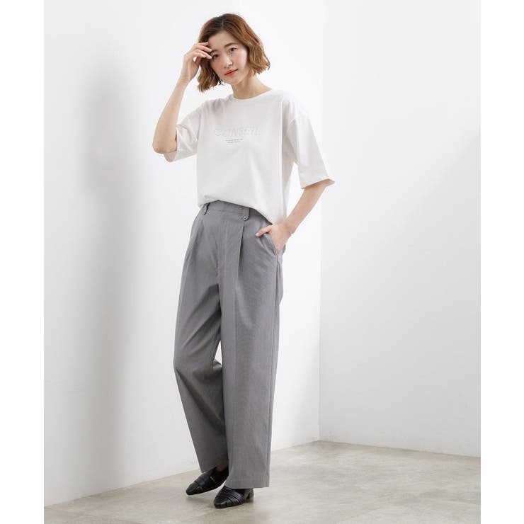 きれい見えと快適さを両立する 春夏対応ワイドパンツ | grove | 詳細画像14 