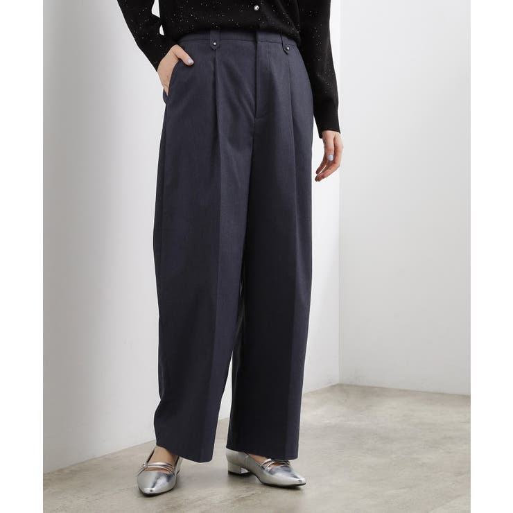 デニムライク(093) | きれい見えと快適さを両立する 春夏対応ワイドパンツ | grove