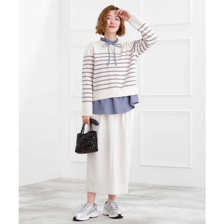 カットツイルタックナロースカート | grove | 詳細画像3 