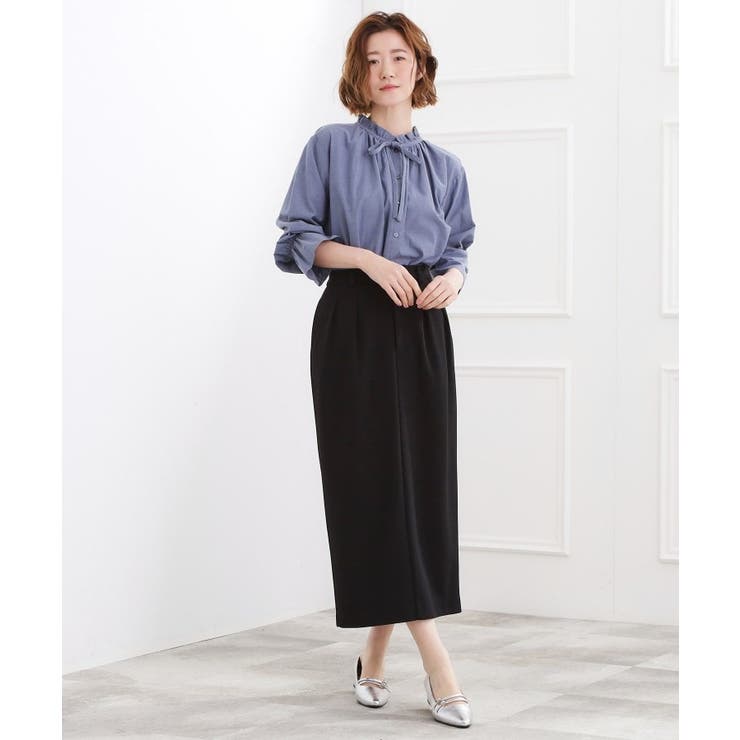 カットツイルタックナロースカート | grove | 詳細画像7 