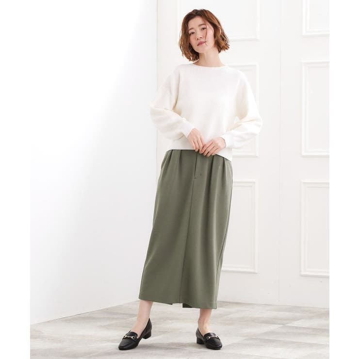 カットツイルタックナロースカート | grove | 詳細画像12 