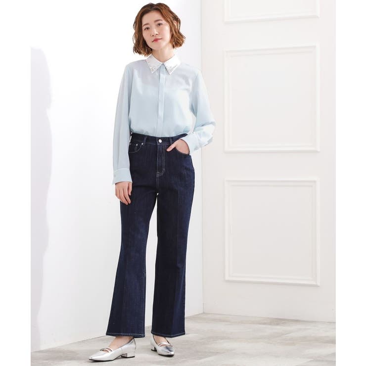 ビジューカラー とろみシャツ | grove | 詳細画像10 