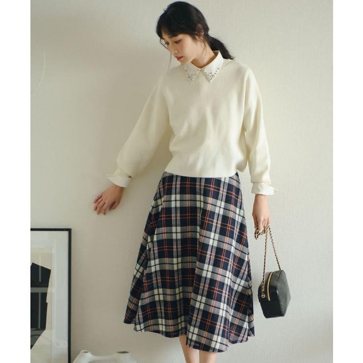 ビジューカラー とろみシャツ | grove | 詳細画像2 