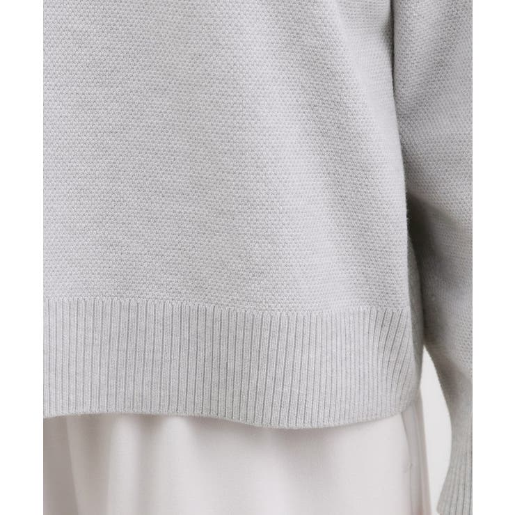 【おうちで洗える】顔周りすっきり、ボートネックニット | grove | 詳細画像31 