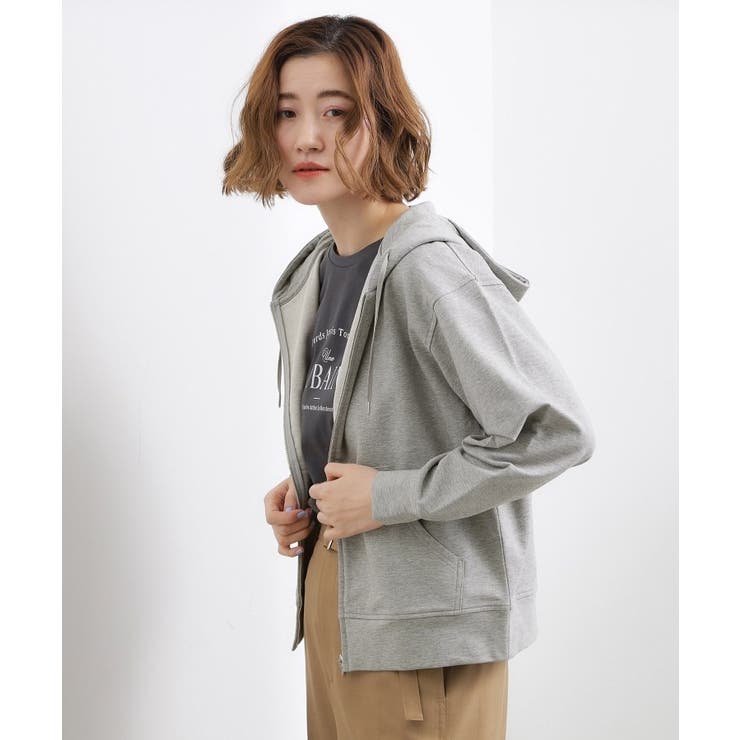 軽やかに羽織れてシーズンレスに活躍！ 大人のジップパーカー | grove | 詳細画像6 