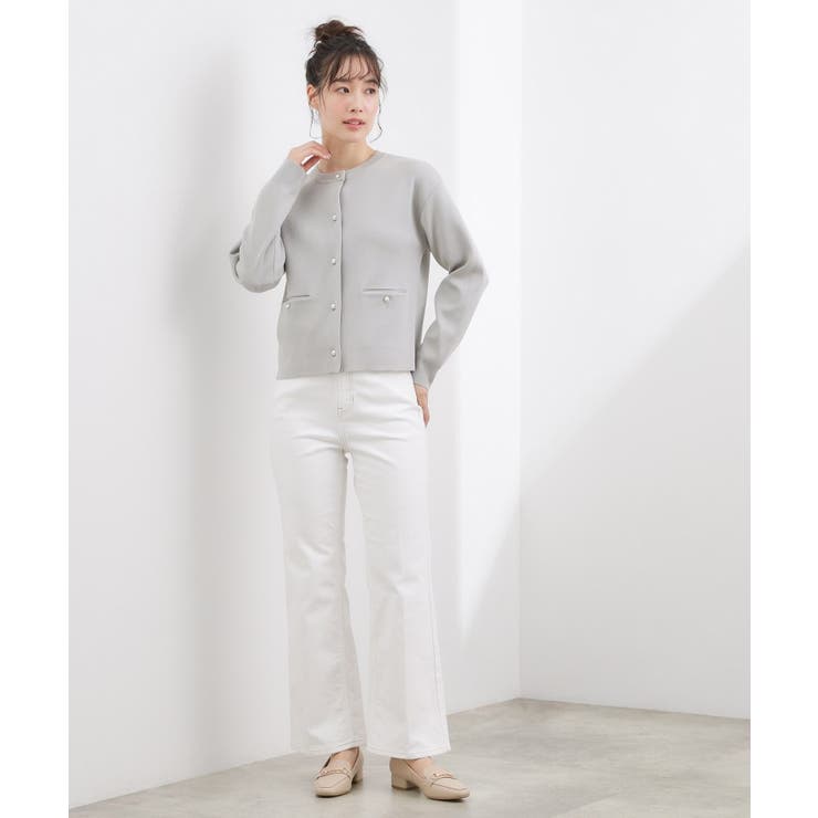 【SETUP対応】パール調釦ニットカーディガン | grove | 詳細画像4 