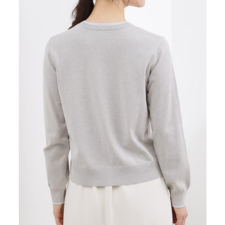 レイヤード風配色カーディガン | grove | 詳細画像15 