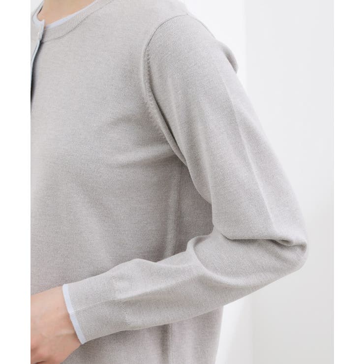 レイヤード風配色カーディガン | grove | 詳細画像17 