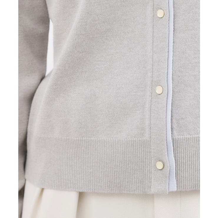 レイヤード風配色カーディガン | grove | 詳細画像18 