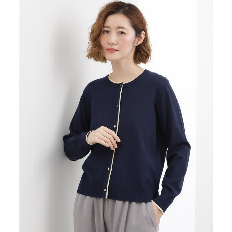 レイヤード風配色カーディガン | grove | 詳細画像10 