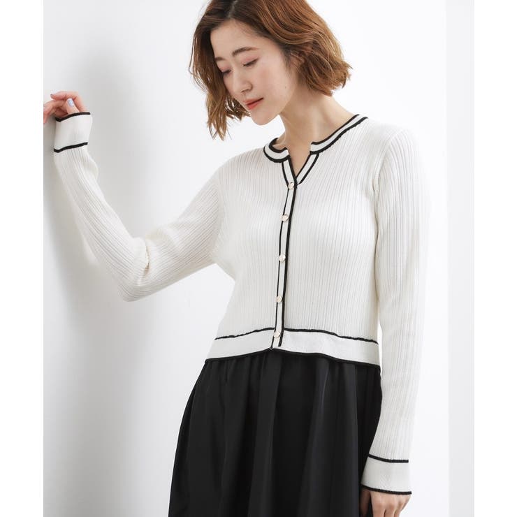 一枚で装いが整う マルチボーダーアソートドッキングワンピース | grove | 詳細画像1 