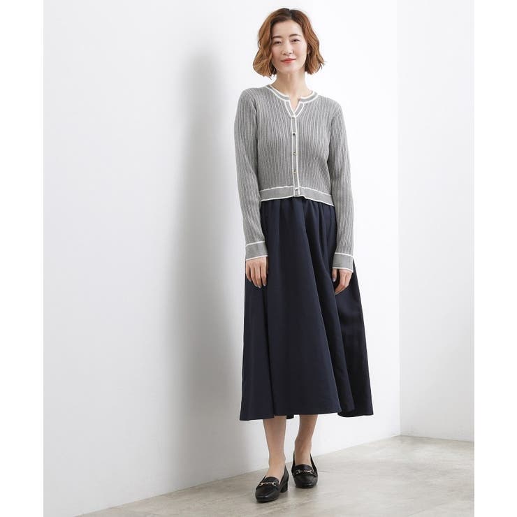 一枚で装いが整う マルチボーダーアソートドッキングワンピース | grove | 詳細画像6 