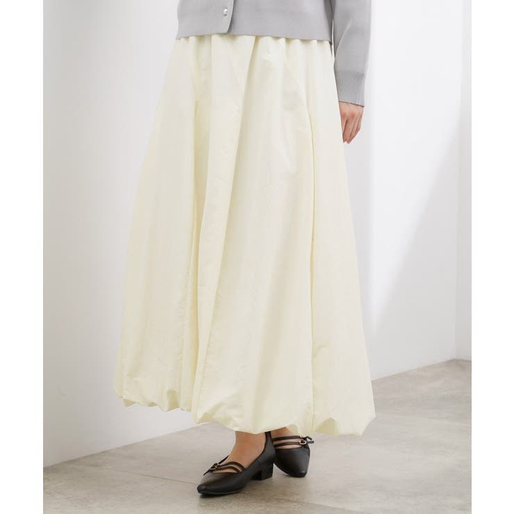 軽やかに揺れて、旬のムードを纏う エスカルゴバルーンスカート | grove | 詳細画像8 