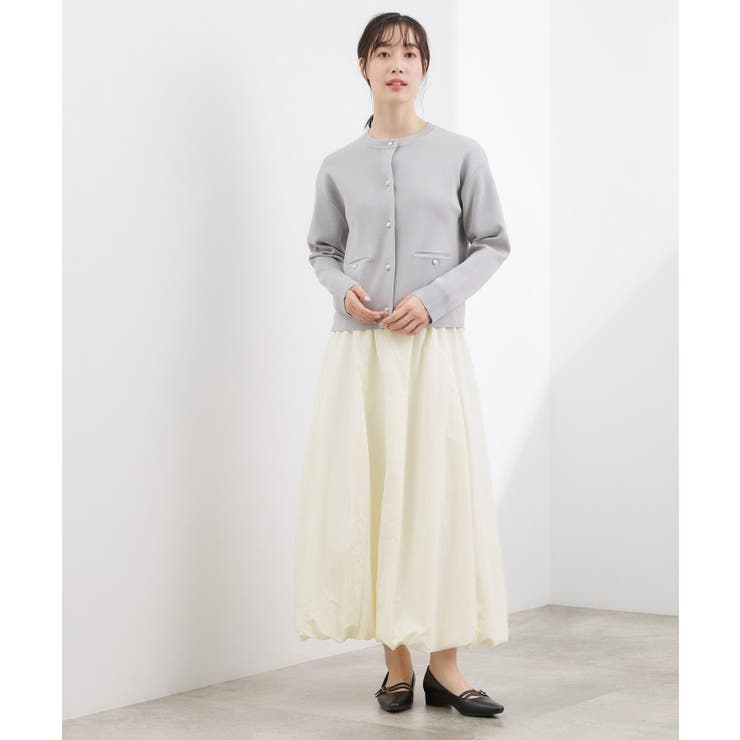 軽やかに揺れて、旬のムードを纏う エスカルゴバルーンスカート | grove | 詳細画像9 