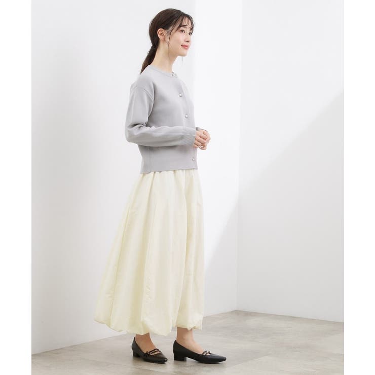 軽やかに揺れて、旬のムードを纏う エスカルゴバルーンスカート | grove | 詳細画像10 