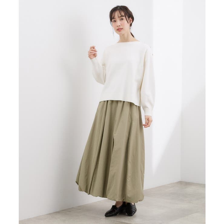 軽やかに揺れて、旬のムードを纏う エスカルゴバルーンスカート | grove | 詳細画像13 