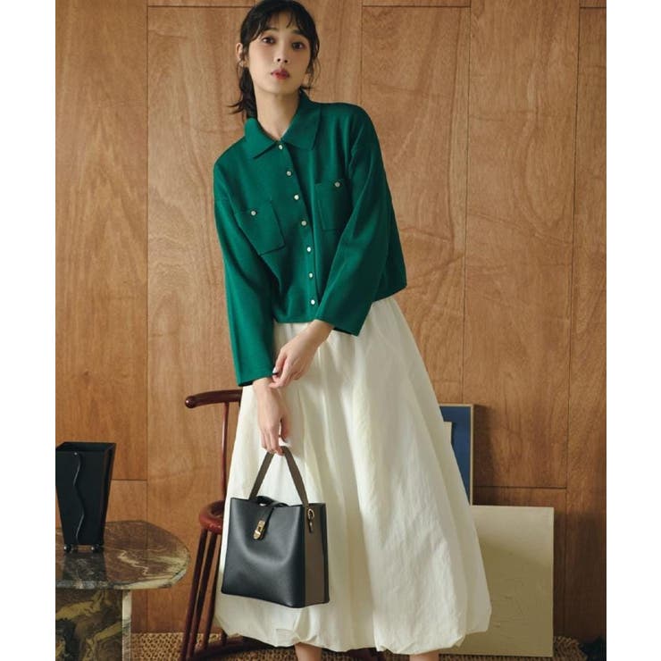 軽やかに揺れて、旬のムードを纏う エスカルゴバルーンスカート | grove | 詳細画像7 