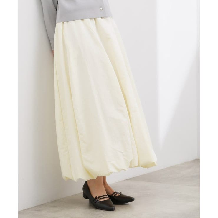 オフ(003) | 軽やかに揺れて、旬のムードを纏う エスカルゴバルーンスカート | grove