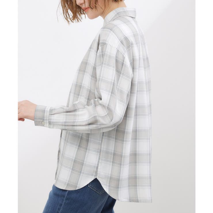 【大人の抜け感】オンブレーチェックシャツ | grove | 詳細画像10 