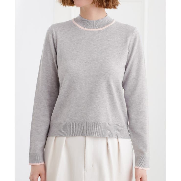 バイカラーハイネックニット | grove | 詳細画像21 